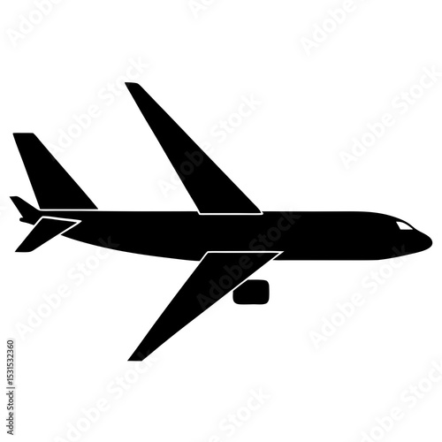 vector illustration of airplane