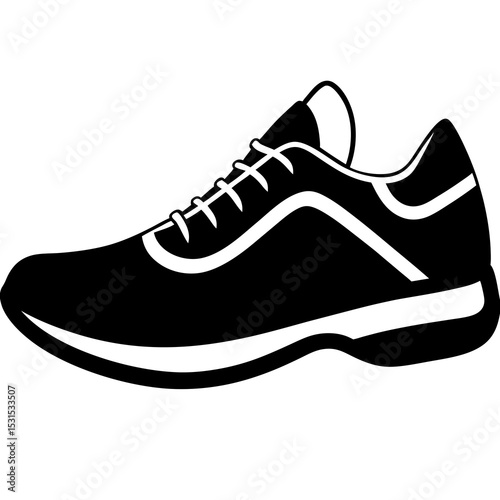 sport shoes vector illustration