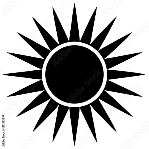 abstract sun icon