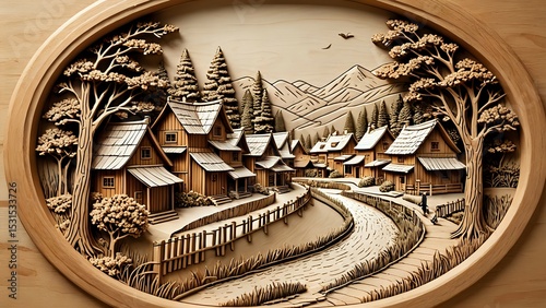 old wooden clock