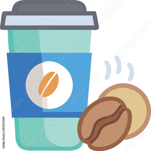 Invigorating Coffee Break Aromatic Coffee and Roasted Beans