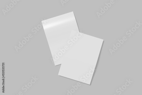 receipt invoice blank for mockup