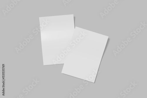 receipt invoice blank for mockup