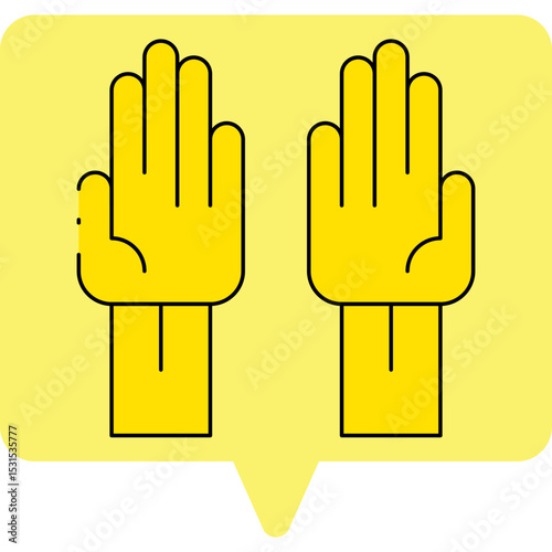 Glovers single icon vector illustration