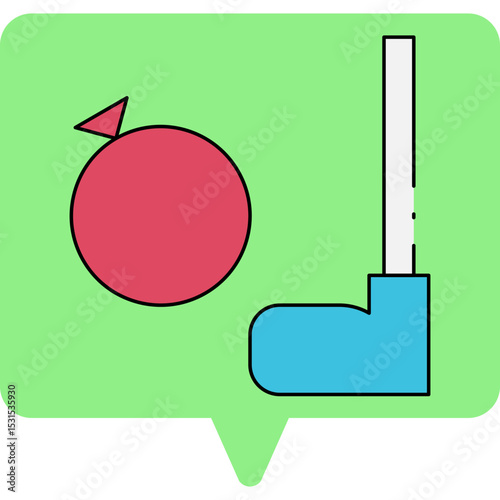 Hockey single icon vector illustration