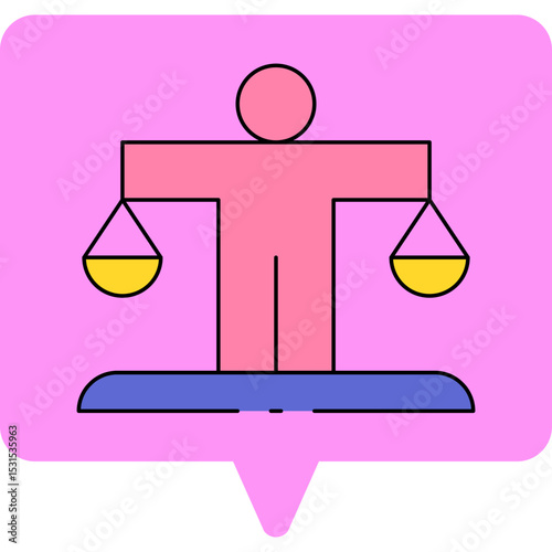 Law single icon vector illustration