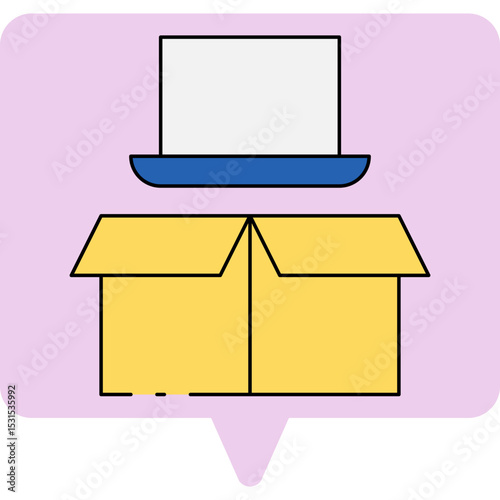 Laptop single icon vector illustration