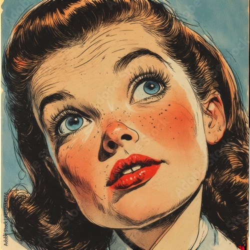 Retro Pop Art Comic Book Expressions
Vintage Comic Style Characters with Surprised Faces
Classic Pop Art: Shocked and Concerned Portraits
Mid-Century Comic Book Character Reactions
Dramatic Retro 