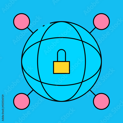 Globe single icon vector illustration