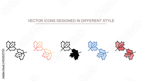 Fall Photo icon design with white background stock illustration