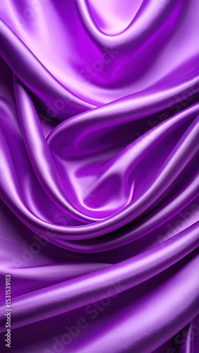 Purple satin fabric draped in folds