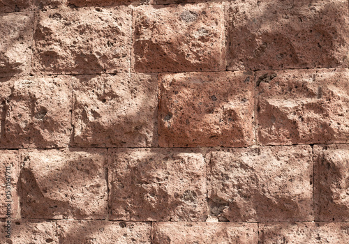 The texture of stone walls