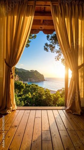 Sunrise Coastal View from Cabin.