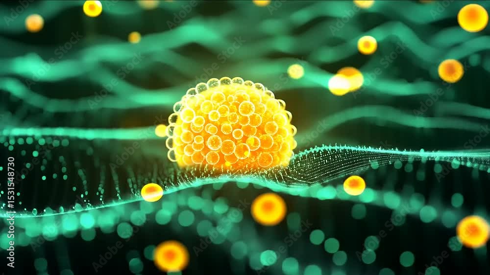 Complex Viral Structure Under Microscopic View with Molecular Background