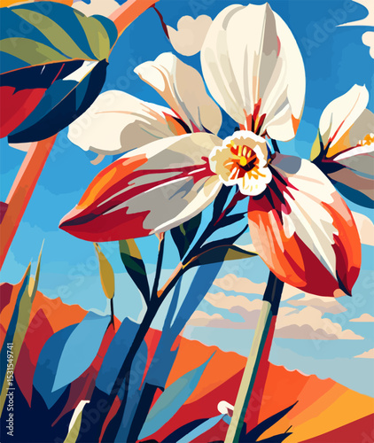 Spring flowers vector