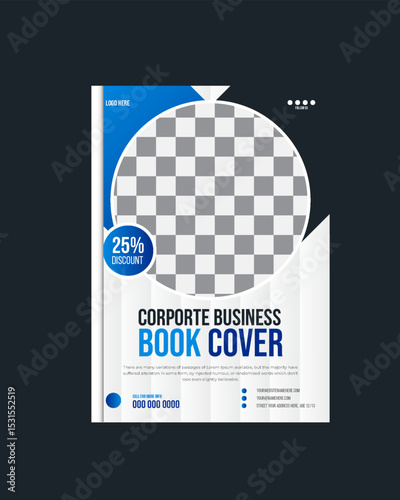 business book cover design template. social media post design template. web media marketing. social banner post. annual report. creative flyer, poster, bi-fold brochure. booklet