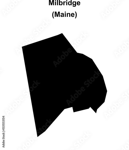 Milbridge (Maine) blank outline map