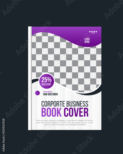 Professional Annual report brochure flyer design, Leaflet presentation, book cover templates, layout in A4 size. vector.