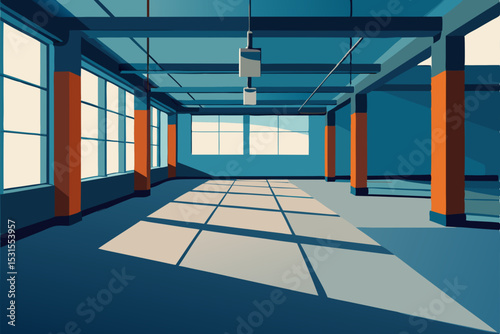 interior of a modern building