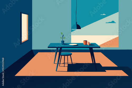 vector illustration of a modern building