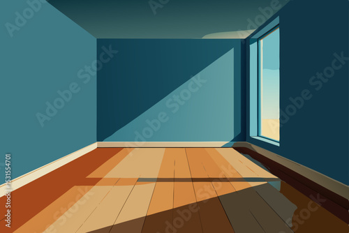 empty room with a window