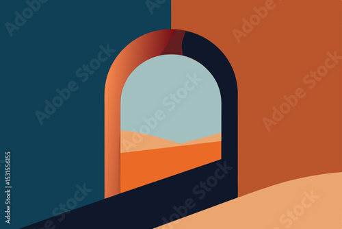 window in the sunset