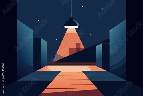 lighthouse in night