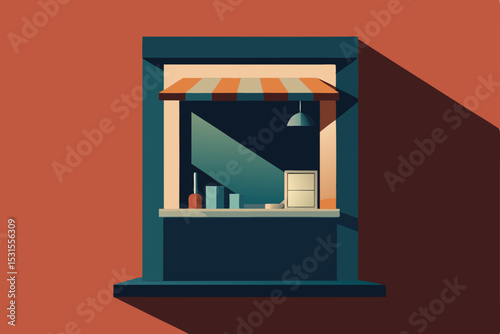 vector illustration of an old clock