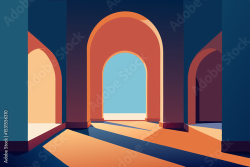 arch in the blue