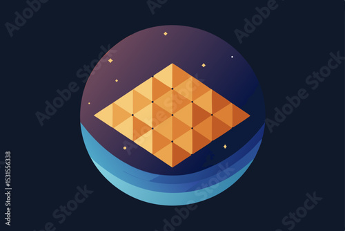 vector illustration of an abstract background with ice