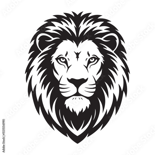 lion head face vector Illustration