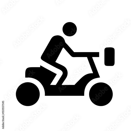 Person Riding Drift Trike Icon – Silhouette Vector:
Silhouette vector icon of a person riding a drift trike, perfect for activity, sports, or adventure designs.
