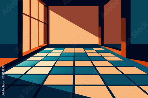 empty room with wooden floor
