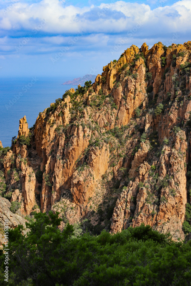 Naklejka premium calanches de Piana, Corse
