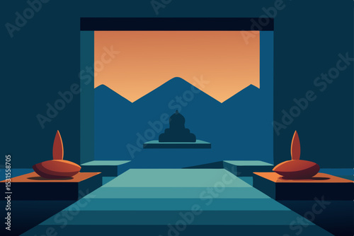 silent-meditation-zone-with-cushion-and-raw-texture