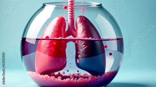 Wallpaper Mural Lung cancer, tumor growth, patient diagnosis. Disease progression. Airway obstruction reduces airflow efficiency. Smoking increases cancer risk significantly. Early detection improves survival rates. Torontodigital.ca