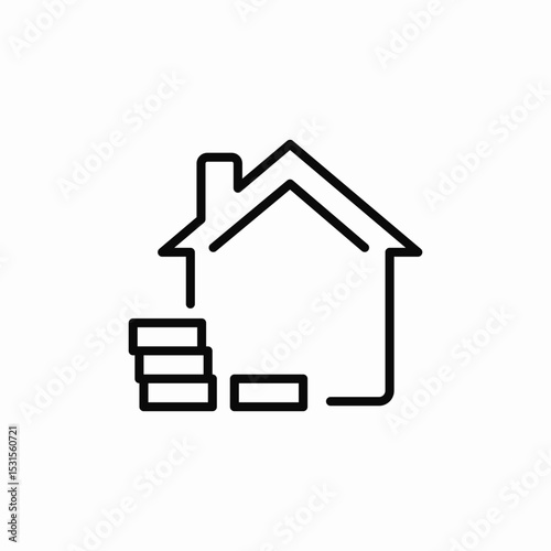 house finances icon sign vector
