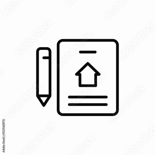 housing notes icon sign vector