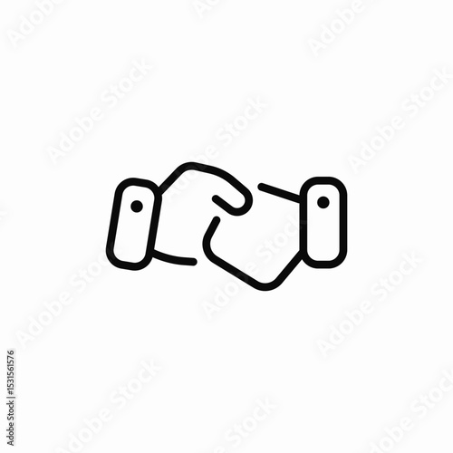 mutual agreement icon sign vector