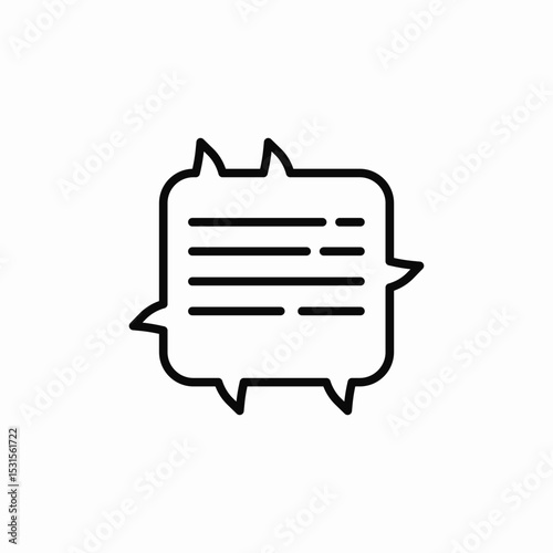 mutual conversation icon sign vector