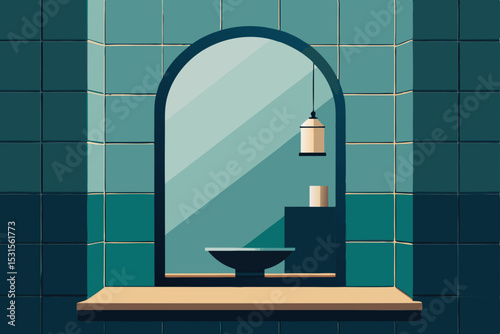 vector illustration of a bathroom