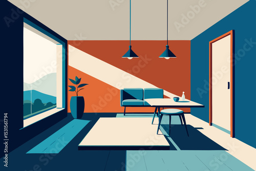 interior of a modern living room