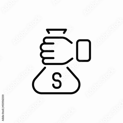 savings sack icon sign vector