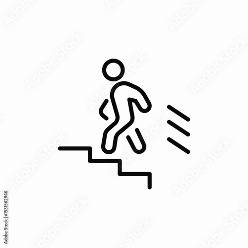 steps climbing icon sign vector