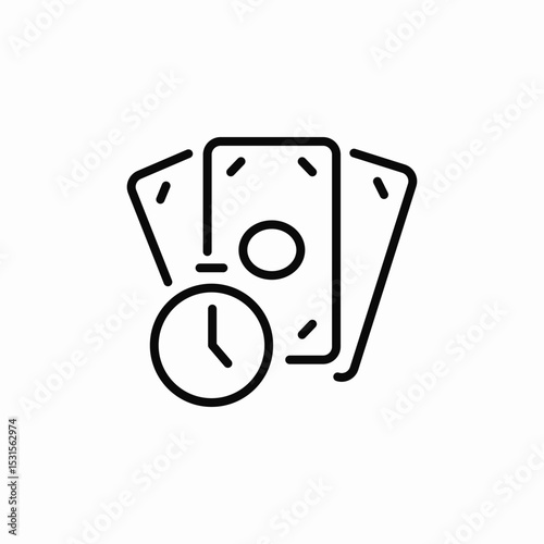 time finances icon sign vector