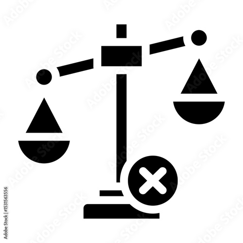 Unfair Vector Glyph Icon Design