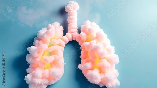 Wallpaper Mural Breathe lung, respiratory health, airway structure. Pulmonary function. Alveoli expand during inhalation. Bronchi deliver efficient airflow. Trachea part crucial breathing mechanism. Torontodigital.ca