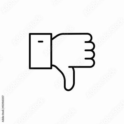 dislike reaction icon sign vector