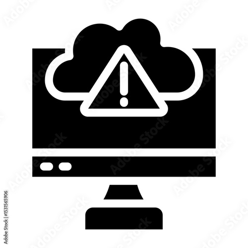Threat Detection Vector Glyph Icon Design