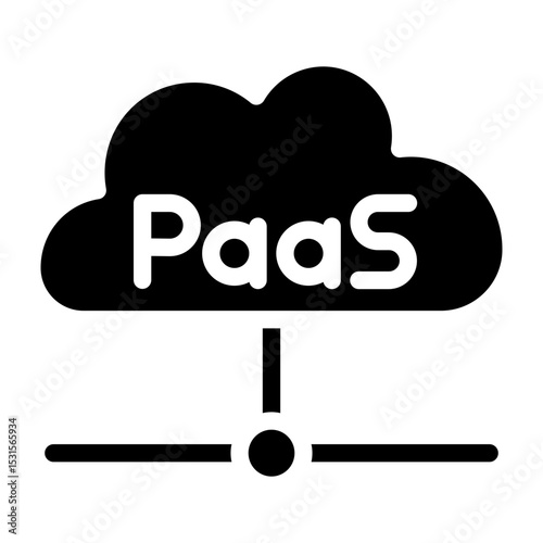 PaaS Vector Glyph Icon Design